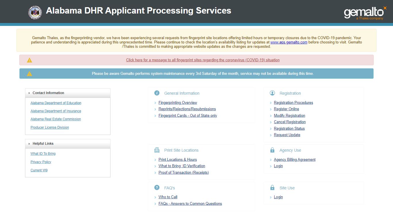 Cogent Applicant Fingerprint Registration Systems - Gemalto